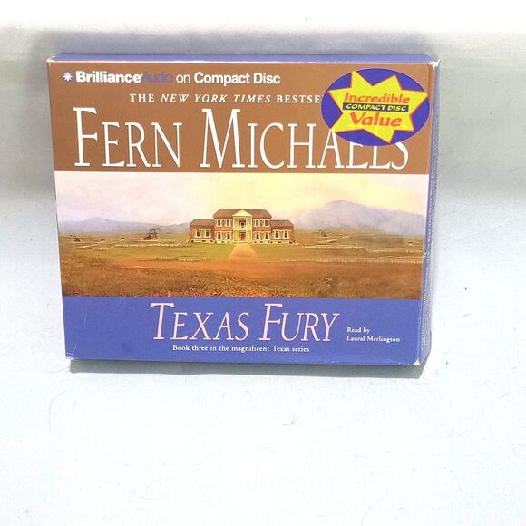 Texas Fury by Fern Michaels – Audiobook 5 CDs Abridged - Picture 1 of 3